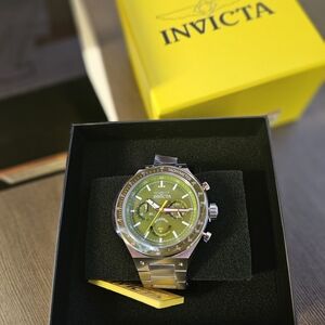 Invicta Green Chronograph Watch